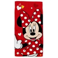 Minnie mouse Disney Strandlaken Hearts - 70 x 140 cm - Katoen