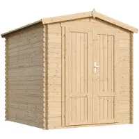 Timbela M343F1 - Houten tuinhuis - 3,53 m² - 206x216xH218 cm - zonder vloer