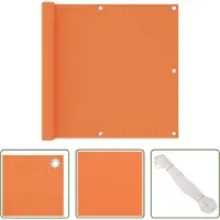 The Living Store Privacy Screen - Balkonscherm - Balkonscherm 90x500 cm oxford stof oranje - Buitenschutting - Balkondecoratie - Oranjekleur