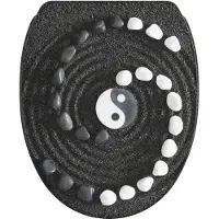 Sanilo Toiletzitting Yin yang met softclosemechanisme, bxl: 37,7x 42,0 - 47,0 cm
