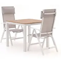 Bellagio + 10% kassakorting | Avenza/Fidenza 90cm dining tuinset 3-delig verstelbaar