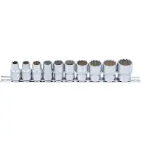 Bgs Doppenset 9114 - 1/2" - 10-delig - 12-Kant - 3/8" t/m 15/16"