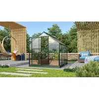 Vitavia Tuinkas Venus 5000 - Veiligheidsglas 3 Mm - Smaragd - 195x257x197 Cm