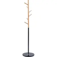 Molecule Kapstok Viola mat zwart - beukenhout en metaal - 172 cm