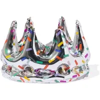 HEMA Folieballon kroon 20cm confetti (multicolor)