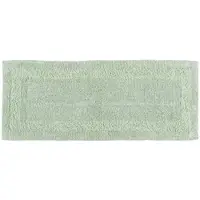 Homescapes badloper saliegroen 40x100 cm gemaakt van 100% katoen