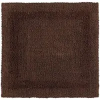 Homescapes douchemat bruin 50x50 cm gemaakt van 100% katoen