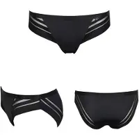 Lisca Zwarte modieuze slip Alegra | Maat 40