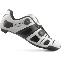 Lake CX242 Schoenen voor op de weg Wit/Zwart || Maat: 46.1/2