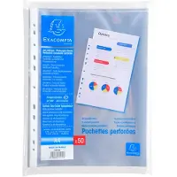 Exacompta Showtassen A4 Glad Transparant 60 micron PP (Polypropeen) Boven 5250E 50 Stuks