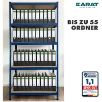 Karat Kast MDF (Medium-density fibreboard), Plaatstaal 1.200 x 600 x 2,000 mm Blauw 2 Stuks