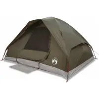 vidaXL Koepeltent 6-persoons waterdicht bruin