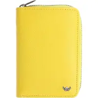 Golden Head Leren portemonnee Madrid RFID Protect RV-Börse 3317 Sonnengelb geel