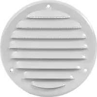 Europlast Metalen ventilatierooster rond Ø 200mm wit - MR200 - RAL9016