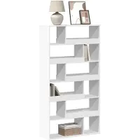 vidaXL Boekenkast 100x33x187,5 cm bewerkt hout wit