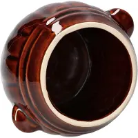 Famanu - Keramische Fermentatiepot, 2,5 L, Steengoedpot, Komkommerpot, Zuurkoolpot, Inmaakpot, Aardewerk Pot