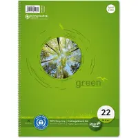 Ursus Style Collegeblok A4 Geruit Spiraal gebonden Geperforeerd 160 Pagina's 80 Vellen