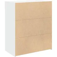 vidaXL Dressoir 80x42,5x93 cm bewerkt hout wit