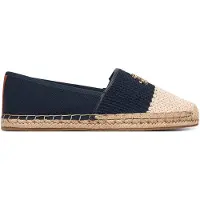 Tommy Hilfiger Espadrilles 'Logo Plaque Colour-blocked Woven' navy / natuurwit