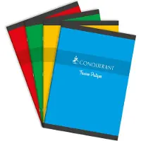 Conquerant 100104079 schrijfblok & schrift A4 96 vel Rood, Groen, Geel, Blauw
