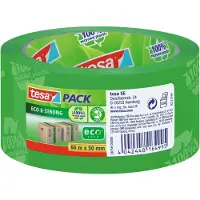 TESA Tape verpakkingstape tesapack Eco & Strong, 6 rollen, groen (bedrukt)