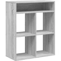 vidaXL Boekenkast 66x31x80 cm bewerkt hout grijs sonoma eikenkleurig