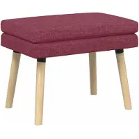 vidaXL Dubbel-laags bank Wijnrood 60 x 40 x 46 cm Stof