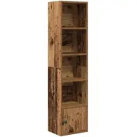 vidaXL Boekenkast 31x24x127 cm bewerkt hout oud houtkleurig