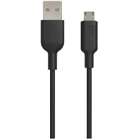 Muvit , 1,2 m Micro USB naar USB 2.0 2.4A oplaad- en synchronisatiekabel, Zwart