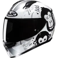 HJC C10 Geti Zwart Wit Integraalhelm Kids Maat XS