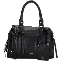 Charm London Berlin Handtas - afneembare schouderriem - zwart