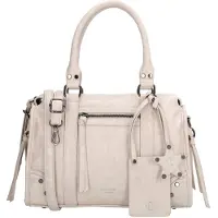 Charm London Berlin Handtas - afneembare schouderriem - creme