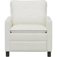 vidaXL Bank Crèmekleurig 76 x 81 x 87,5 cm Polyester