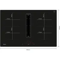 NEFF V58NHQ4L0 inductie kookplaat met afzuiging Twist Touch