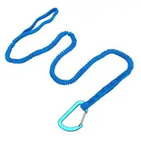 Wella 2 Pack Kayak Paddle Leash, Paddle Board Leash Fishing Lanyard Tool met Karabijnhaak Kajakaccessoires Blauw