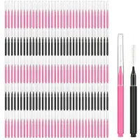 Wella 150 Stuks -Wenkbrauwborstel met Dop Wenkbrauwlamineringsborstel Wenkbrauwspoolieborstelkam Wenkbrauw Lash Lift Tools Lash