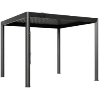 PRIMEYARD Pergola 3,5x7 m, lamellendak, antraciet