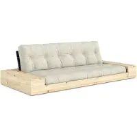 Karup Base Sofa Bed With Storage Black Night / - Slaapbanken Polyester Soft Chalk - 1374026404