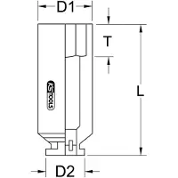 Ks Tools 5151427 515.1427 Zeskant Kracht-dopsleutelinzet 27 mm 3/4 27 mm 3/4 (20 mm)