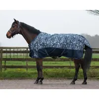 QHP Winterdeken turnout luxe 300gr 80/110 cm Grijs