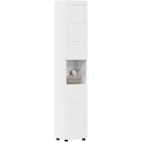 vidaXL Badkamerkast set TULUM Hoogglans wit 37 x 31,5 x 203 cm