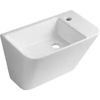 Sapho Primo Keramische wastafel 50x28cm, wit