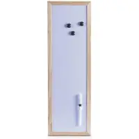 Zeller - Witte magnetisch bord met marker, 20 x 60 cm