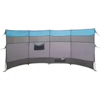 vidaXL Windscherm camping waterdicht 510x153 cm blauw