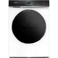 Siemens WR47B2C40, Vrijstaand, Voorbelading, Warmtepomp, Wit, Draaiknop, Touch, Rechts