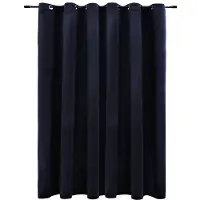 vidaXL Gordijn verduisterend met ringen 290x245 cm fluweel zwart