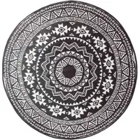 Homescapes Motif rond buitenkleed – weerbestendig & omkeerbaar – Ø180 cm