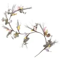 Homescapes Paasslinger paars-roze - decoratieve slinger met paaseieren en decoratieve konijntjes