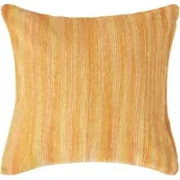 Homescapes Oranje Gestreepte Chenille Kussenhoes 45 x 45 cm