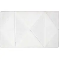 Homescapes badmat geometrisch patroon - badmat wit, 50 x 80 cm
